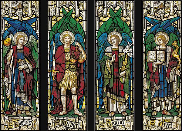 4 Archangels Stained Glass