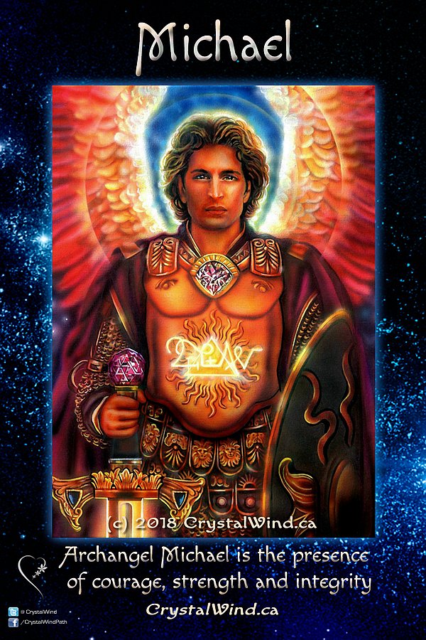 Archangel Michael - Three God Rays: Divine Will, Divine Love, Divine Intelligence