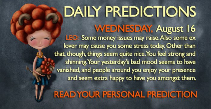 Daily Predictions for Wednesday, 16 August 2017 aug16