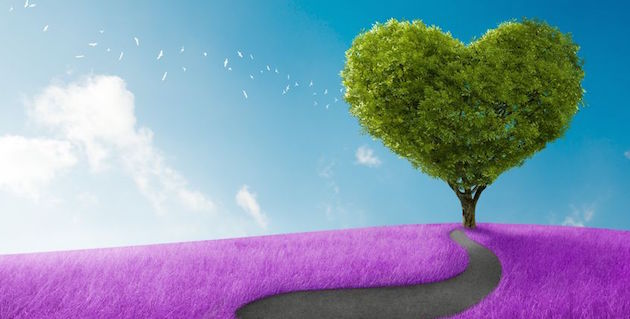 How to attract love and prosperity heart_tree_lavender
