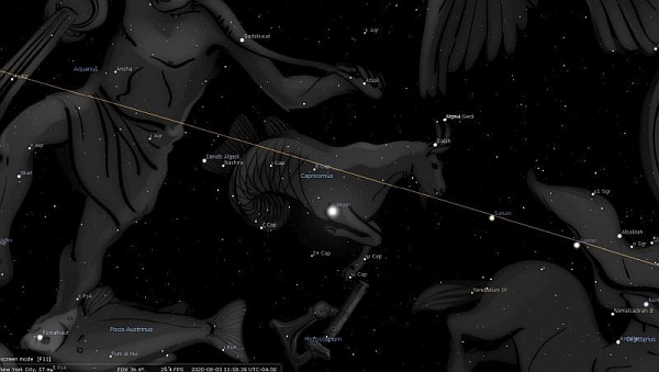 Full Moon August 2020 [Stellarium]