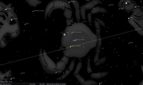 Full Moon January 2021 [Stellarium]