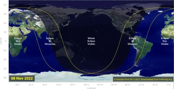 Lunar Eclipse November 2022 Path [in-the-sky.org]