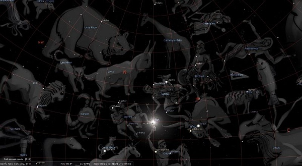 New June 2020 Solar Eclipse [Stellarium]