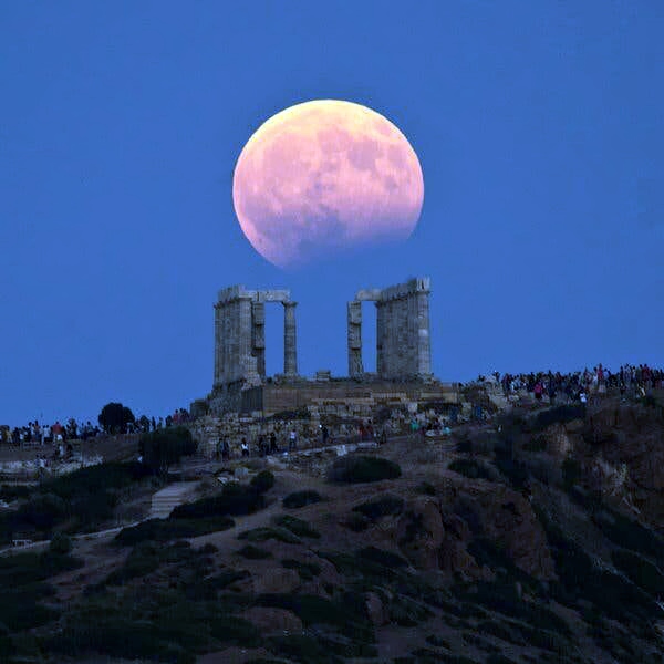 The Lunar Eclipse And Saturn Meets Pluto