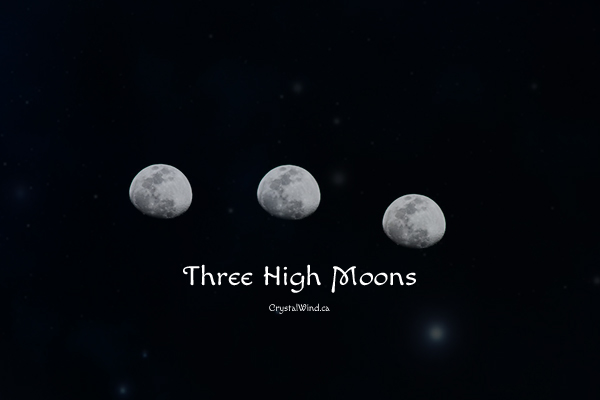Spring's Three High Moons in the Northern Hemisphere