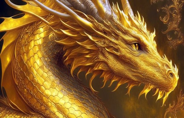 Golden Galactic Dragons: Divine Creation - The Bliss of Fulfillment 
