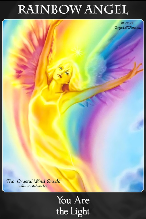 Rainbow Angel by Lisa Iris