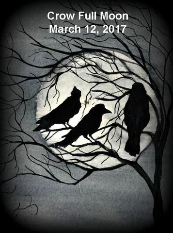 Crow Full Moon March 12, 2017 crow moon 2017