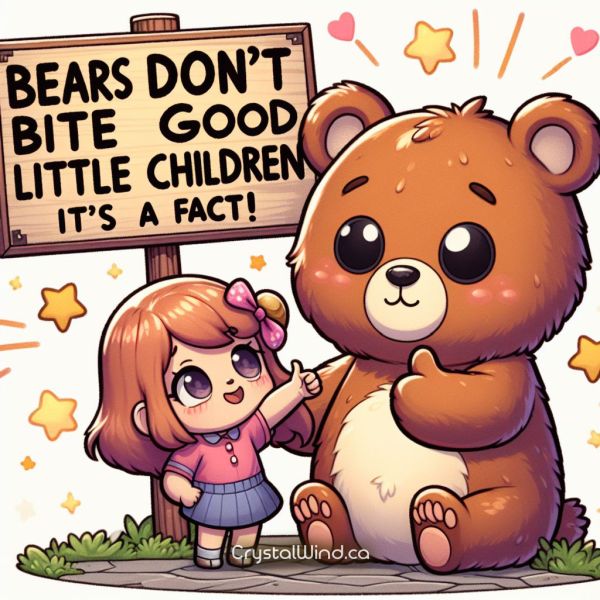 Bears Don't Bite Good Little Children
