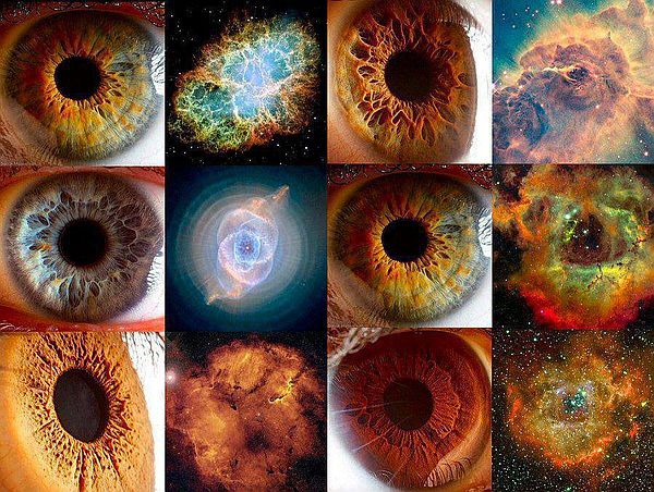 human eye galaxies