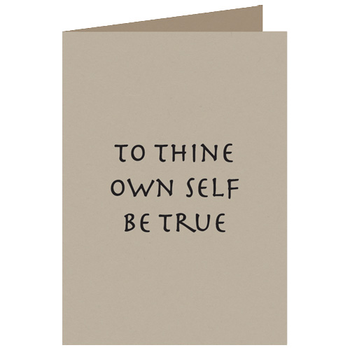 to thine ownself be true •7 yr- to thine ownsekf'be true speech by,w leon higginbotham, jr, commissioner federal trade'commissioin testimonial dinner for dr horace dadford west, president of meharry medical college. to thine ownself be true •7 yr- to thine ownsekf'be true speech by,w leon higginbotham, jr, commissioner federal trade'commissioin testimonial dinner for dr horace dadford west, president of meharry medical college.
