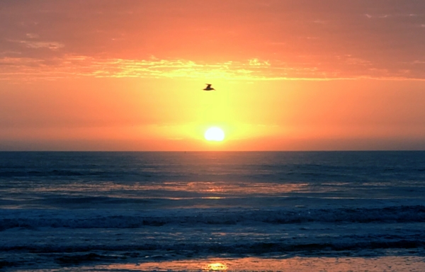 Sunrise Over Ocean