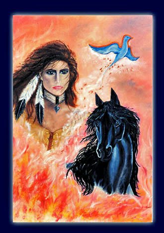 Free Spirit Acrylic on Canvas by Tania Marie donated to a Horse Rescue in WA freespirit