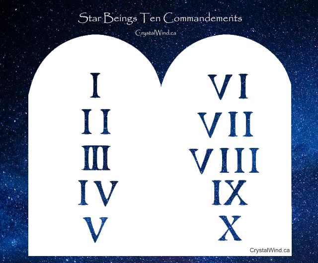 The 10 Commandments Of The Star Beings For Current Times