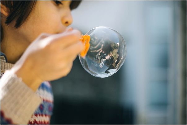 girlblowingbubble