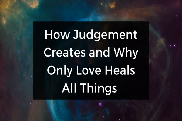 How Judgment Creates and Why Only Love Heals All Things