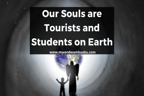 Our Souls are Tourists and Students on Earth