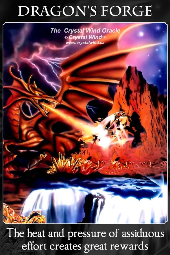 crystalwind oracle card 38 dragon