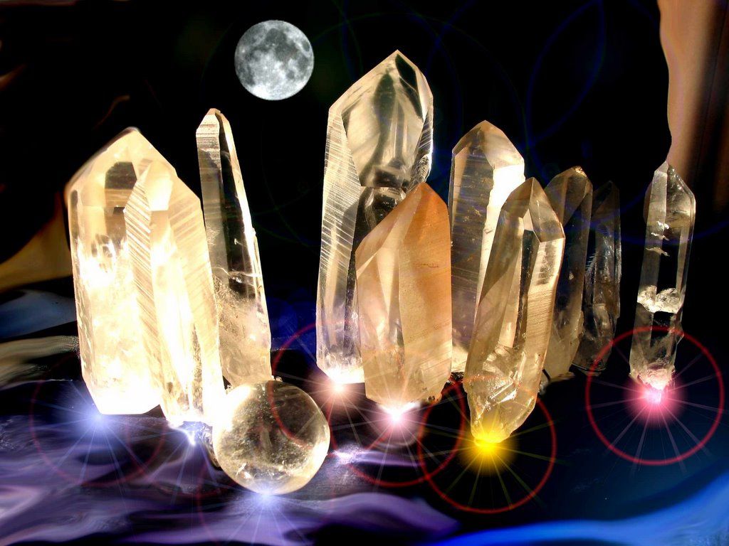 Cleansing Crystals with the Full Moon Crystal Wind