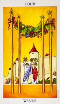 Four of Wands four_wands