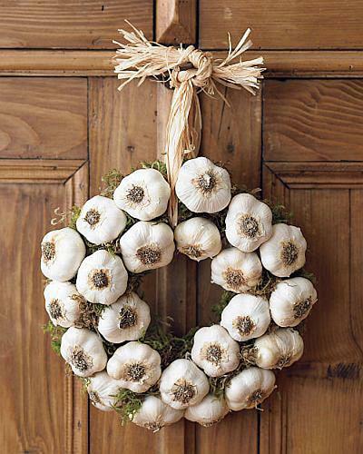 Garlic Wreath for Protection