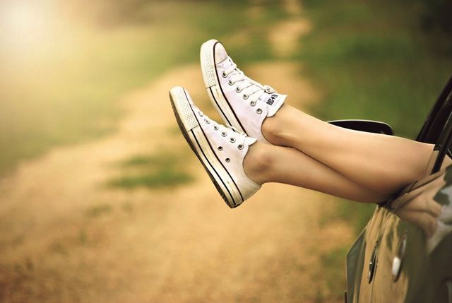 Turn Your Unhappiness Into Happiness In Five Easy Steps legs-window-car-dirt-road