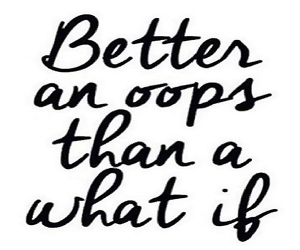 Regret Nothing oops