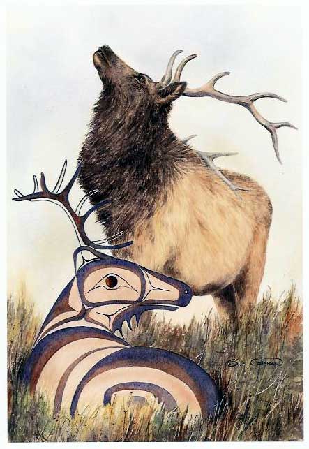 Elk Totem by Sue Coleman