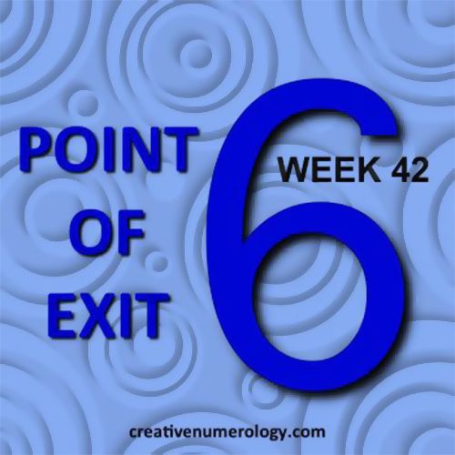 POINT OF EXIT (week 42) week42