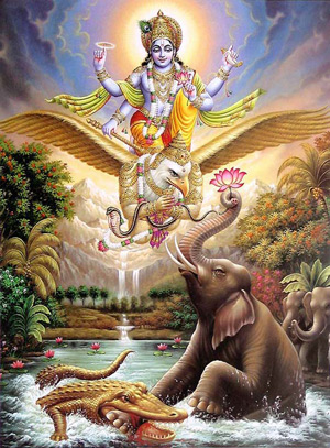 vishnu_saved_elephant_croco