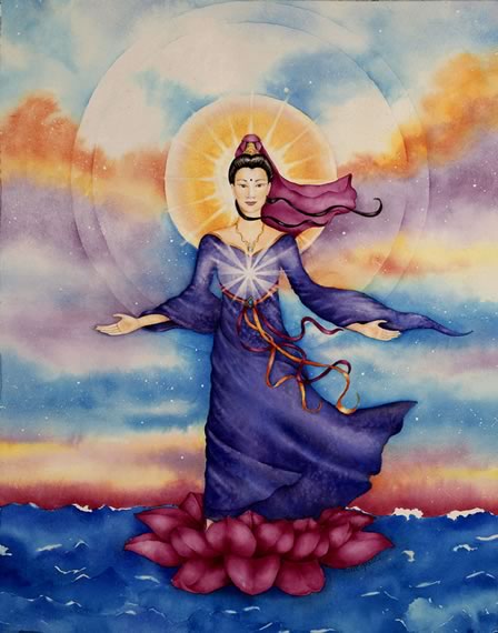 painting kwanyin