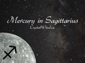 Mercury Visits Sagittarius