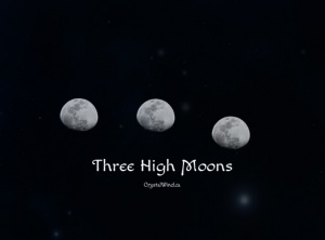 The Three High Moons of the Northern Hemisphere Spring