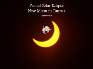 The April 2022 Partial Solar Eclipse New Moon at 11 Taurus Pt. 2