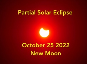 Sidereal Astrology: Partial Solar Eclipse - New Moon October 25 2022