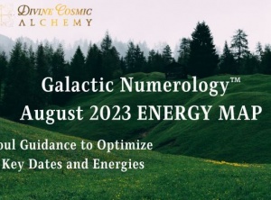 August 2023 Galactic Numerology™ Energy Map