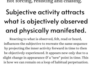 Inner Activity Precedes Outer Change