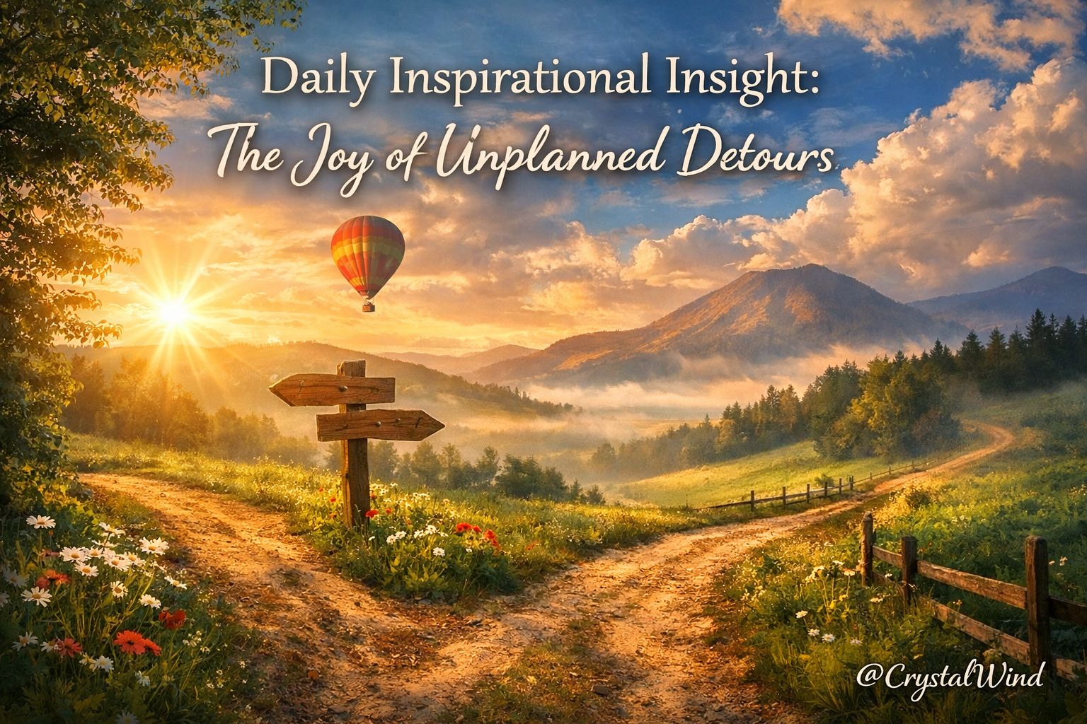 Daily Inspirational Insight: The Joy of Unplanned Detours