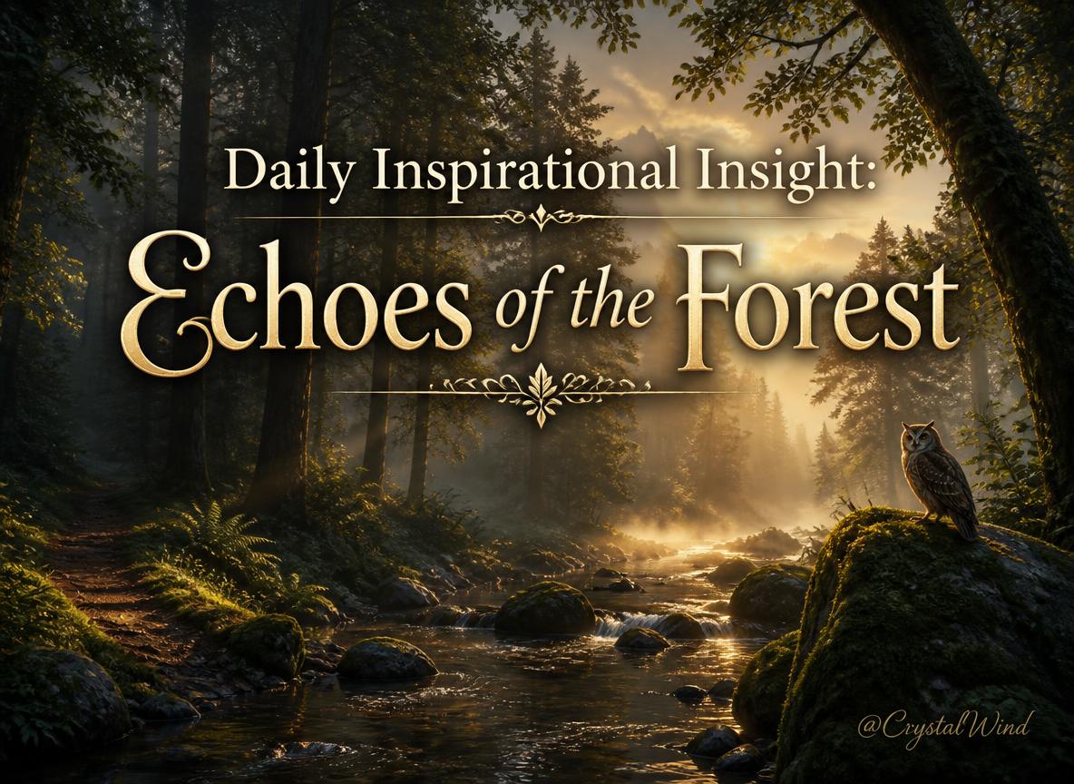 Daily Inspirational Insight: Echoes of the Forest