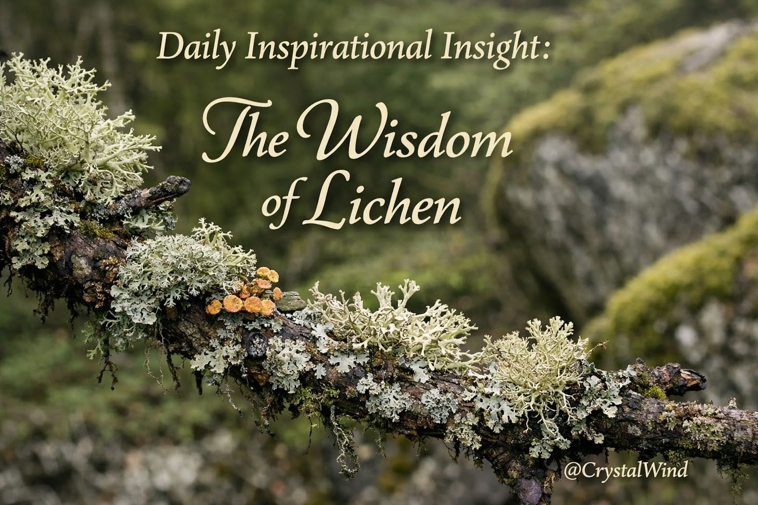 Daily Inspirational Insight: The Wisdom of Lichen Daily Inspirational Insight: The Wisdom of Lichen