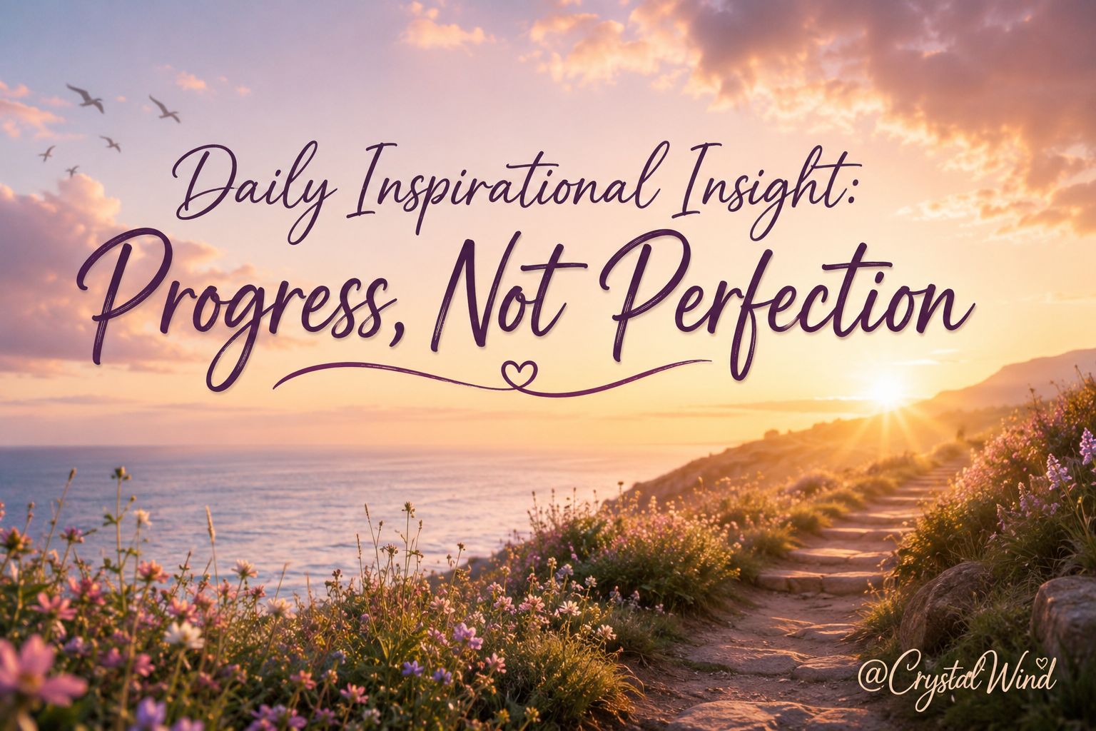 Daily Inspirational Insight: Progress, Not Perfection Daily Inspirational Insight: Progress, Not Perfection