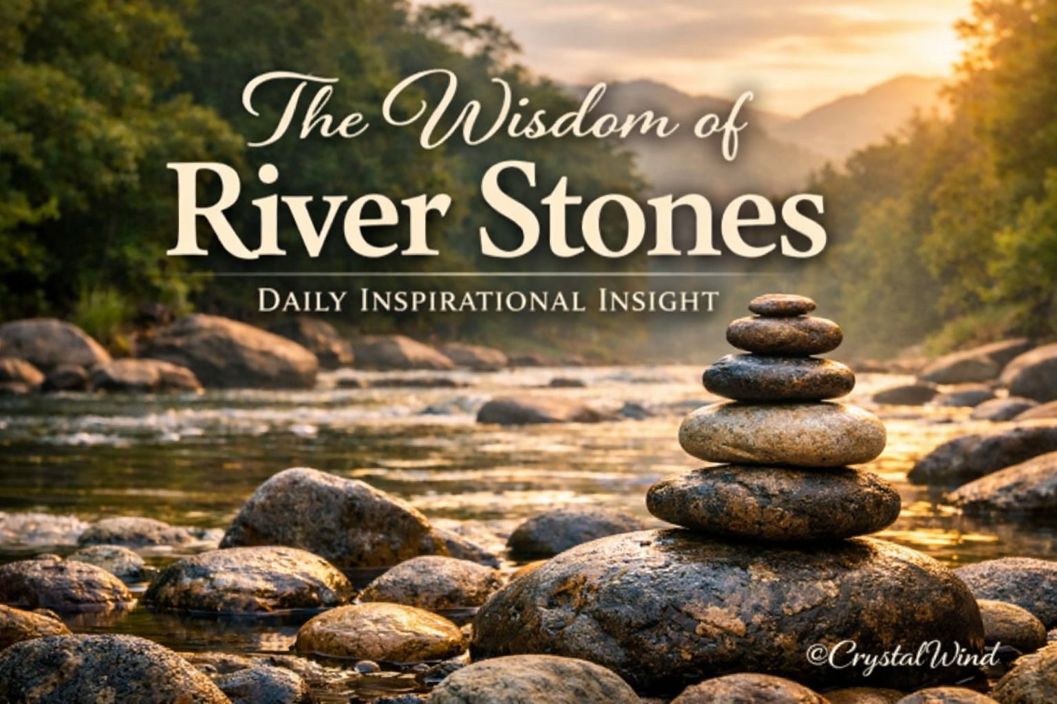 Daily Inspirational Insight: The Wisdom of River Stones Daily Inspirational Insight: The Wisdom of River Stones