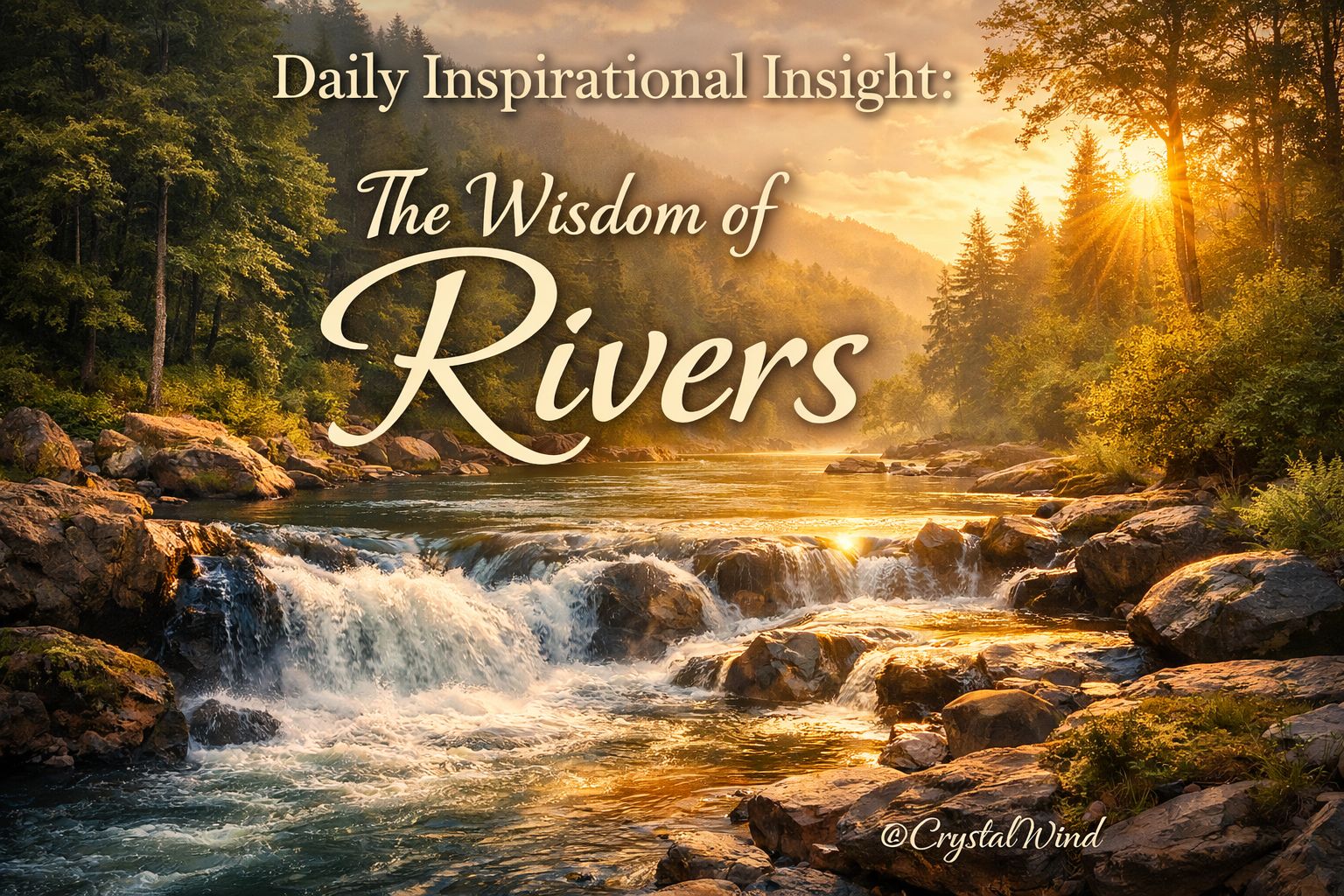 Daily Inspirational Insight: The Wisdom of Rivers Daily Inspirational Insight: The Wisdom of Rivers