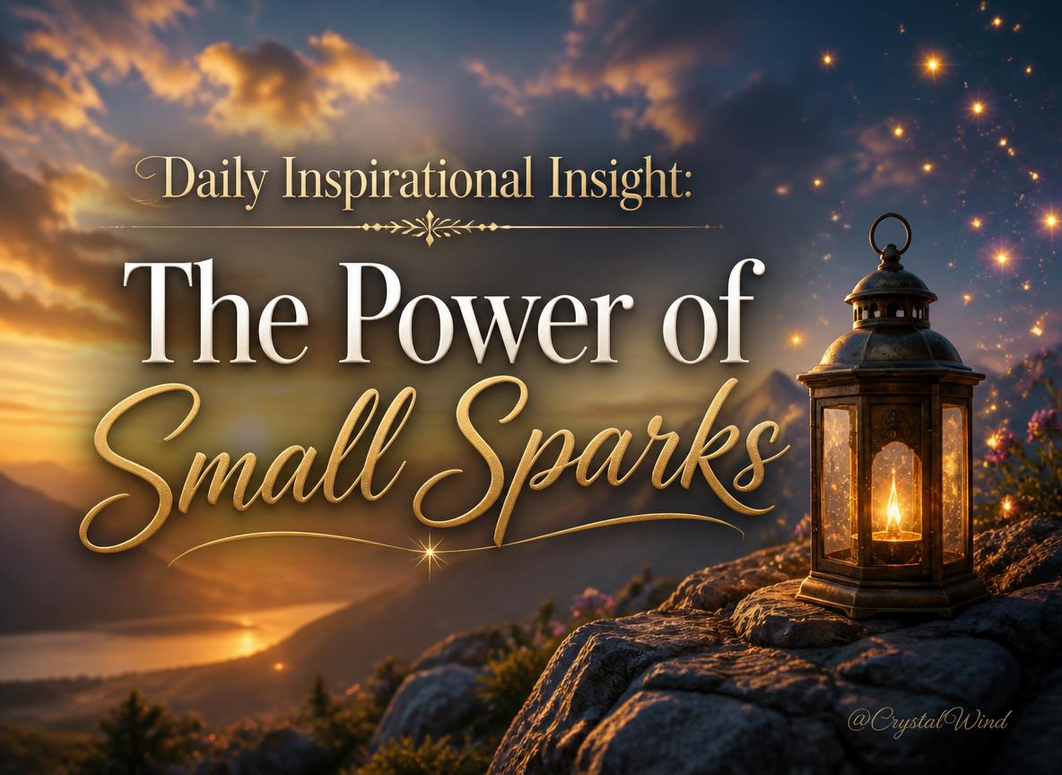Daily Inspirational Insight: The Power of Small Sparks