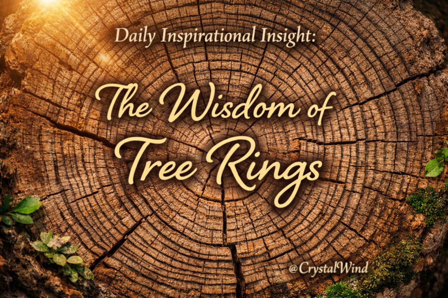 Daily Inspirational Insight: The Wisdom of Tree Rings Daily Inspirational Insight: The Wisdom of Tree Rings