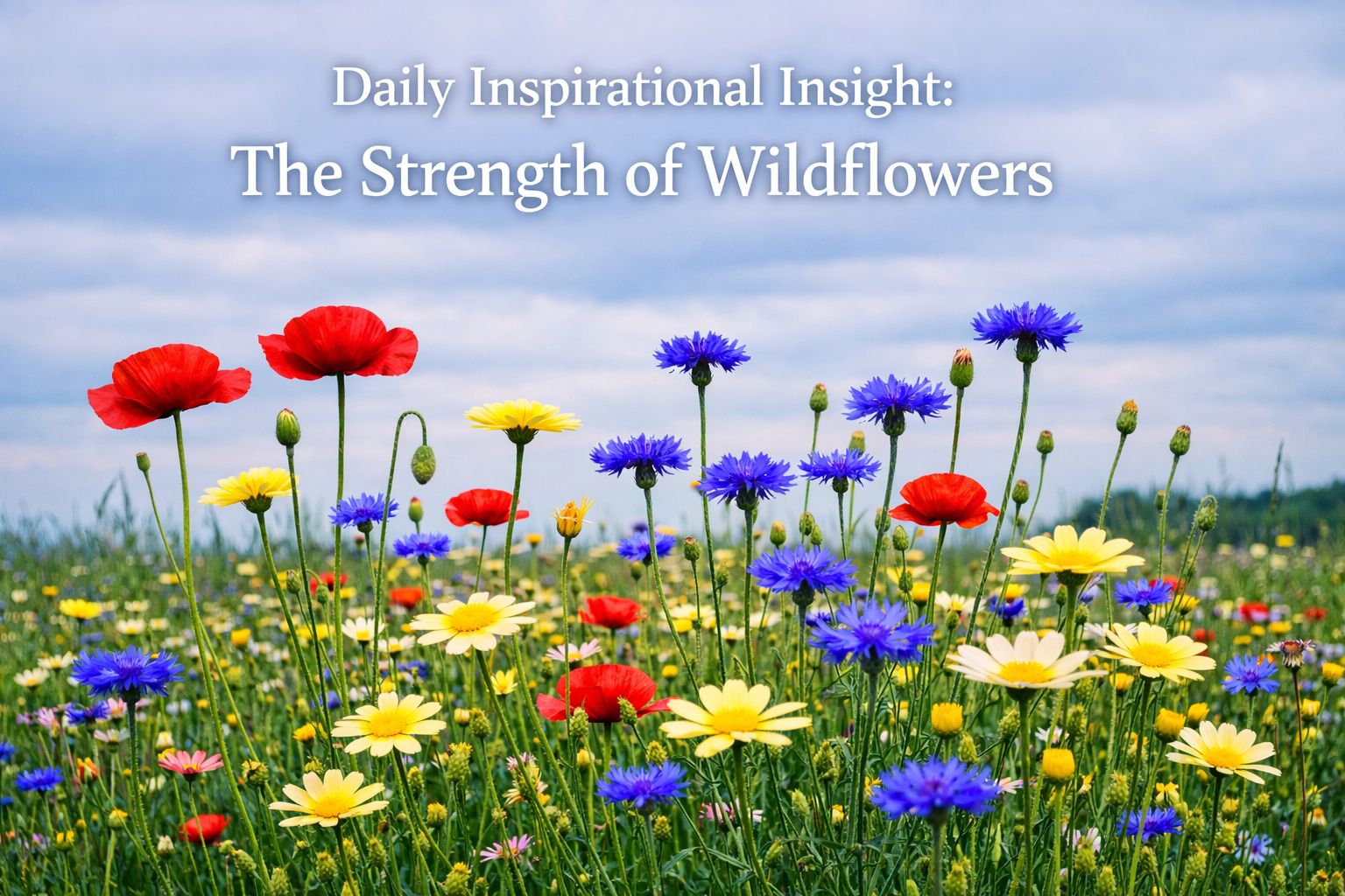 Daily Inspirational Insight: The Strength of Wildflowers Daily Inspirational Insight: The Strength of Wildflowers