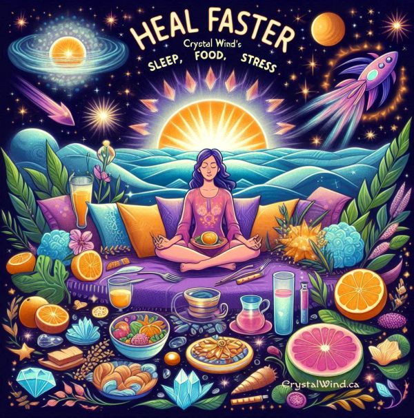 Heal Faster: Crystal Wind's Guide to Sleep, Food, & Stress Heal Faster: Crystal Wind's Guide to Sleep, Food, & Stress