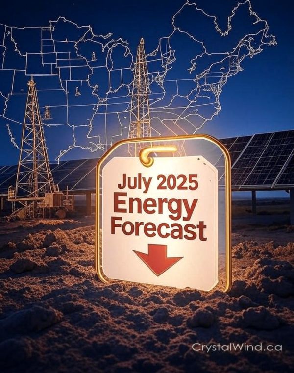July 2025 Energy Forecast: Lower Bills & Fossil Fuel Surge in North America