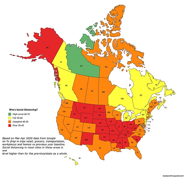 whos social distancing can usa